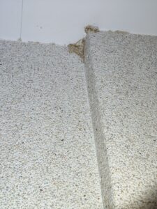 天花板啃食跡象