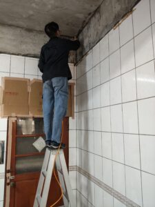 水泥面縫隙灌藥處理