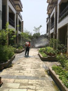 空間噴灑作業