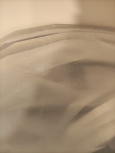 蛀蟲粉末掉落跡象