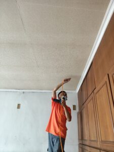 白蟻防治案例-對天花板及高處進行施作
